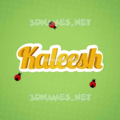 kaleesh in Ladybugs style - 3D name wallpaper kaleesh in Ladybugs style - 3D name wallpaper