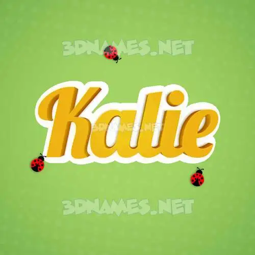 kalie in Ladybugs style - 3D name wallpaper kalie in Ladybugs style - 3D name wallpaper