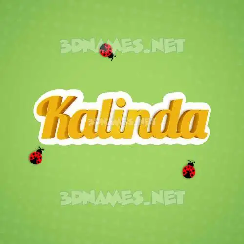 kalinda in Ladybugs style - 3D name wallpaper kalinda in Ladybugs style - 3D name wallpaper
