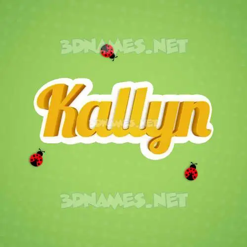 kallyn in Ladybugs style - 3D name wallpaper kallyn in Ladybugs style - 3D name wallpaper