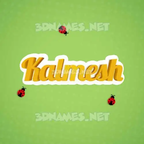 kalmesh in Ladybugs style - 3D name wallpaper kalmesh in Ladybugs style - 3D name wallpaper