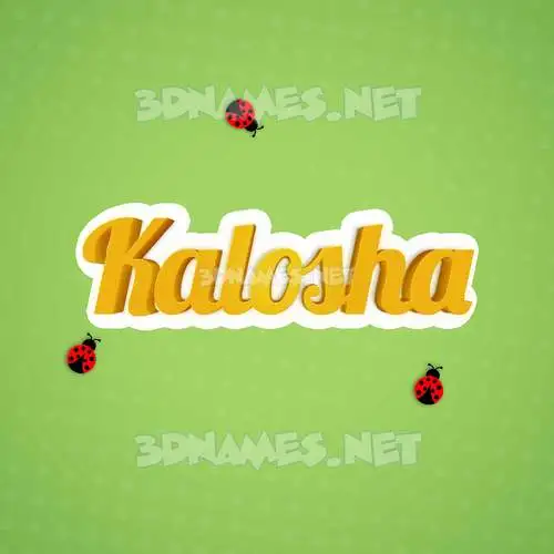 kalosha in Ladybugs style - 3D name wallpaper kalosha in Ladybugs style - 3D name wallpaper