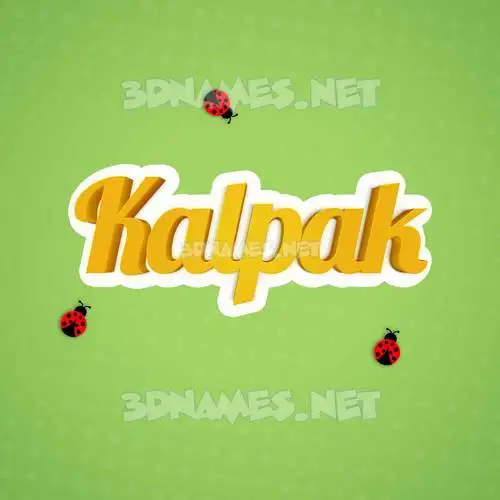 kalpak in Ladybugs style - 3D name wallpaper kalpak in Ladybugs style - 3D name wallpaper