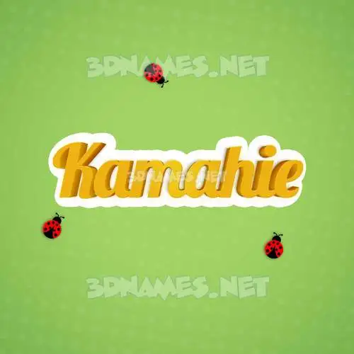 kamahie in Ladybugs style - 3D name wallpaper kamahie in Ladybugs style - 3D name wallpaper