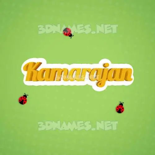 kamarajan in Ladybugs style - 3D name wallpaper kamarajan in Ladybugs style - 3D name wallpaper