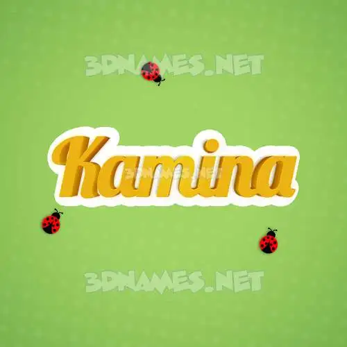 kamina in Ladybugs style - 3D name wallpaper kamina in Ladybugs style - 3D name wallpaper