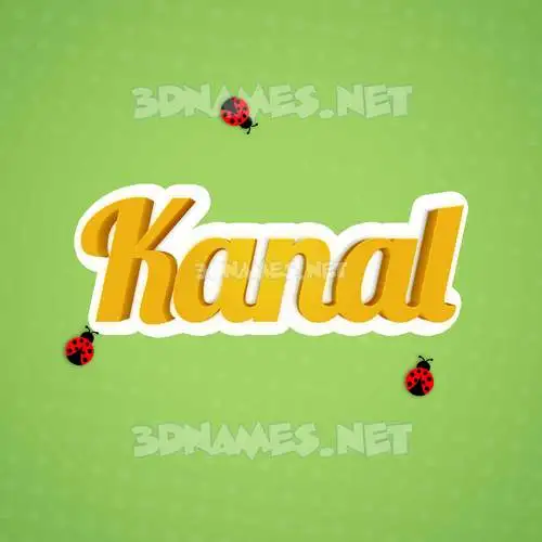 kanal in Ladybugs style - 3D name wallpaper kanal in Ladybugs style - 3D name wallpaper