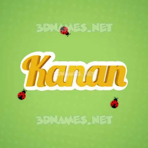 kanan in Ladybugs style - 3D name wallpaper kanan in Ladybugs style - 3D name wallpaper