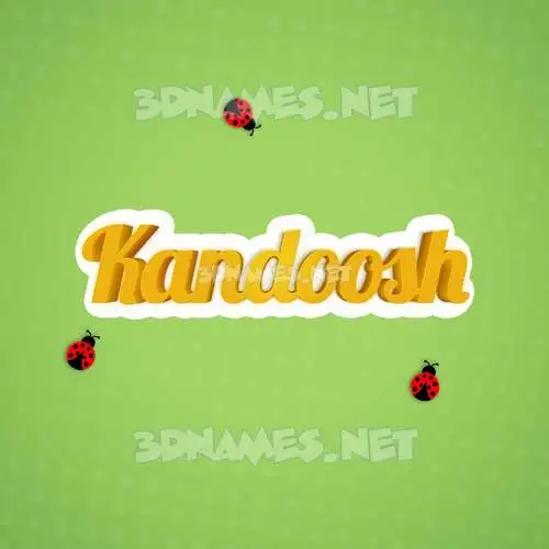 kandoosh in Ladybugs style - 3D name wallpaper kandoosh in Ladybugs style - 3D name wallpaper