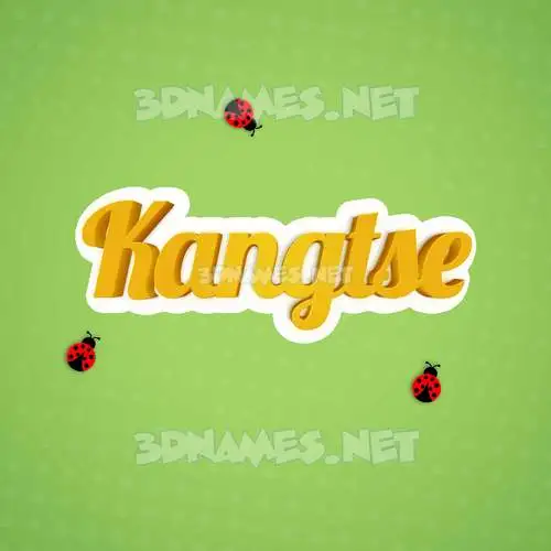 kangtse in Ladybugs style - 3D name wallpaper kangtse in Ladybugs style - 3D name wallpaper