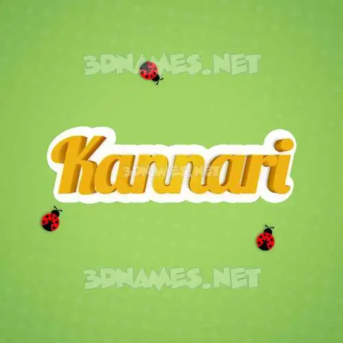 kannari in Ladybugs style - 3D name wallpaper kannari in Ladybugs style - 3D name wallpaper