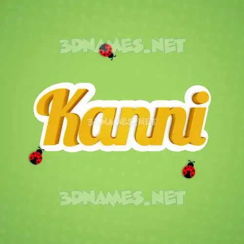 kanni in Ladybugs style - 3D name wallpaper kanni in Ladybugs style - 3D name wallpaper