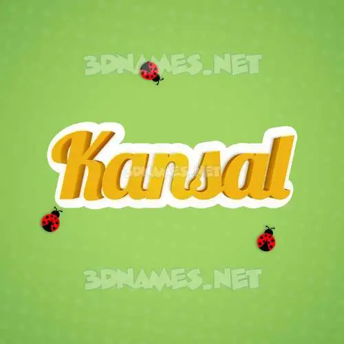 kansal in Ladybugs style - 3D name wallpaper kansal in Ladybugs style - 3D name wallpaper