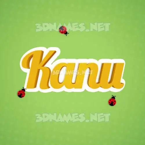 kanu in Ladybugs style - 3D name wallpaper kanu in Ladybugs style - 3D name wallpaper