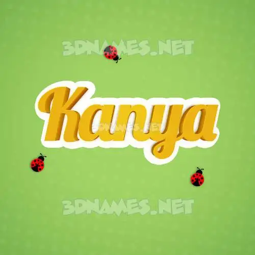 kanya in Ladybugs style - 3D name wallpaper kanya in Ladybugs style - 3D name wallpaper