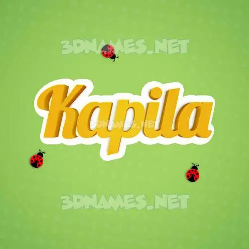 kapila in Ladybugs style - 3D name wallpaper kapila in Ladybugs style - 3D name wallpaper