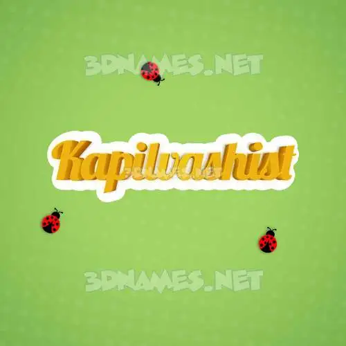 kapilvashist in Ladybugs style - 3D name wallpaper kapilvashist in Ladybugs style - 3D name wallpaper