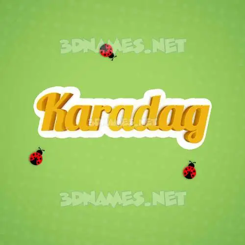 karadag in Ladybugs style - 3D name wallpaper karadag in Ladybugs style - 3D name wallpaper