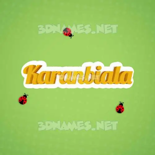 karanbiala in Ladybugs style - 3D name wallpaper karanbiala in Ladybugs style - 3D name wallpaper