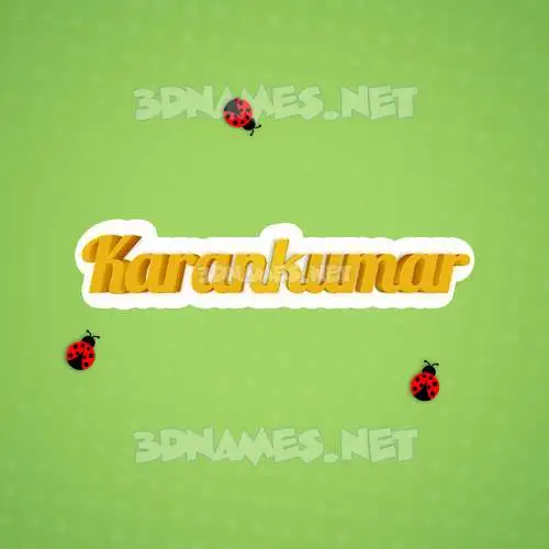 karankumar in Ladybugs style - 3D name wallpaper karankumar in Ladybugs style - 3D name wallpaper