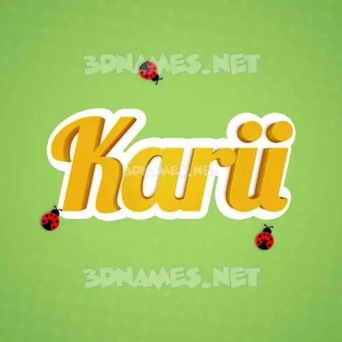 karii in Ladybugs style - 3D name wallpaper karii in Ladybugs style - 3D name wallpaper