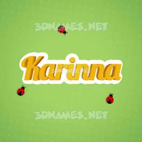 karinna in Ladybugs style - 3D name wallpaper karinna in Ladybugs style - 3D name wallpaper