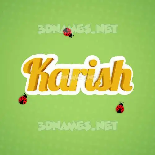 karish in Ladybugs style - 3D name wallpaper karish in Ladybugs style - 3D name wallpaper