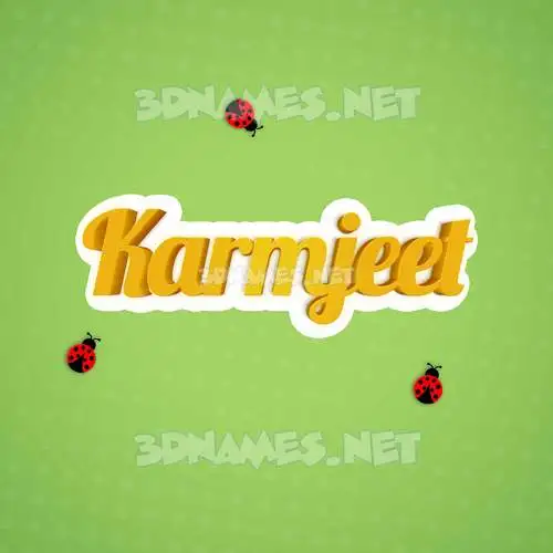 karmjeet in Ladybugs style - 3D name wallpaper karmjeet in Ladybugs style - 3D name wallpaper