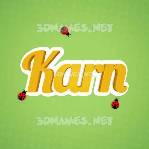 karn in Ladybugs style - 3D name wallpaper karn in Ladybugs style - 3D name wallpaper