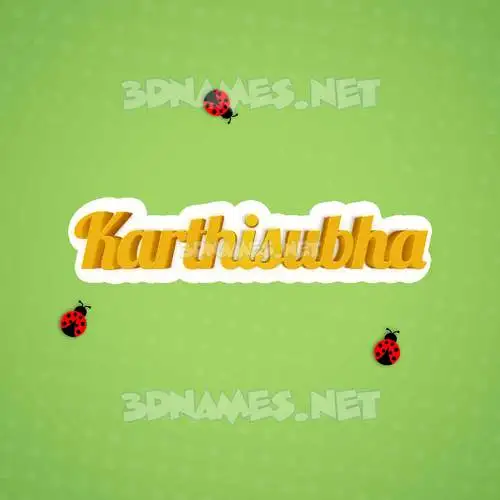 karthisubha in Ladybugs style - 3D name wallpaper karthisubha in Ladybugs style - 3D name wallpaper