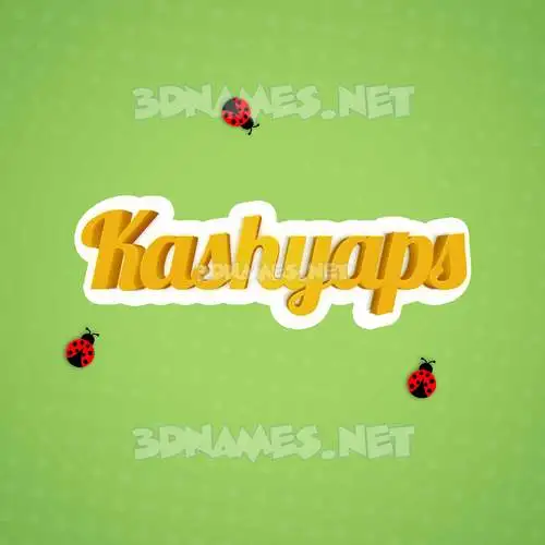 kashyaps in Ladybugs style - 3D name wallpaper kashyaps in Ladybugs style - 3D name wallpaper