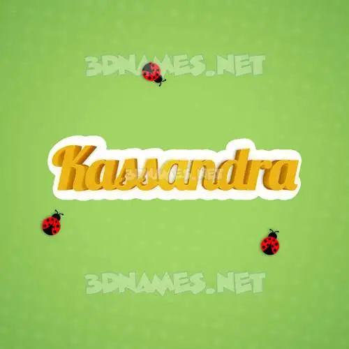 kassandra in Ladybugs style - 3D name wallpaper kassandra in Ladybugs style - 3D name wallpaper