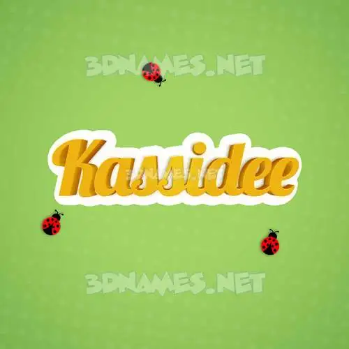 kassidee in Ladybugs style - 3D name wallpaper kassidee in Ladybugs style - 3D name wallpaper