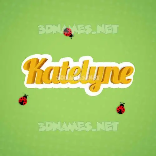 katelyne in Ladybugs style - 3D name wallpaper katelyne in Ladybugs style - 3D name wallpaper