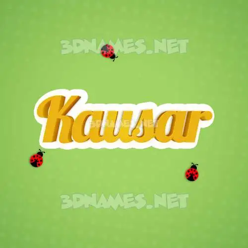 kausar in Ladybugs style - 3D name wallpaper kausar in Ladybugs style - 3D name wallpaper