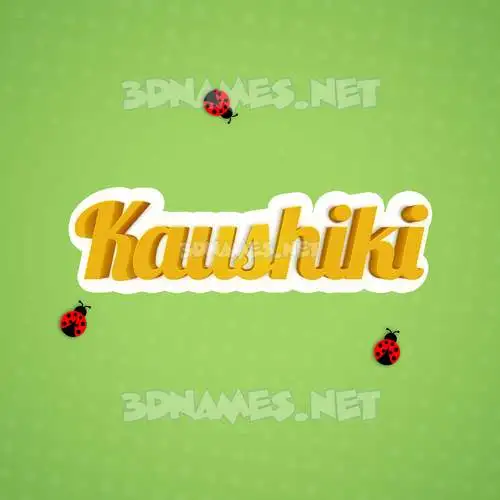 kaushiki in Ladybugs style - 3D name wallpaper kaushiki in Ladybugs style - 3D name wallpaper