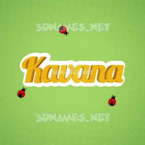 kavana in Ladybugs style - 3D name wallpaper kavana in Ladybugs style - 3D name wallpaper