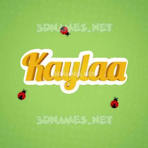 kaylaa in Ladybugs style - 3D name wallpaper kaylaa in Ladybugs style - 3D name wallpaper