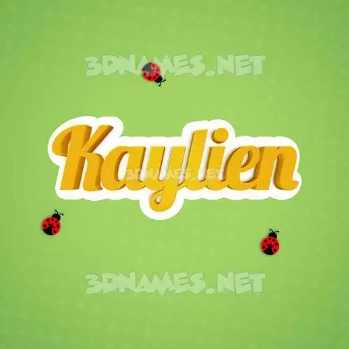 kaylien in Ladybugs style - 3D name wallpaper kaylien in Ladybugs style - 3D name wallpaper
