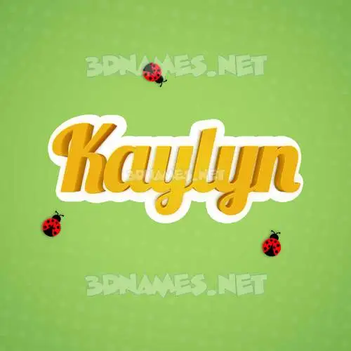 kaylyn in Ladybugs style - 3D name wallpaper