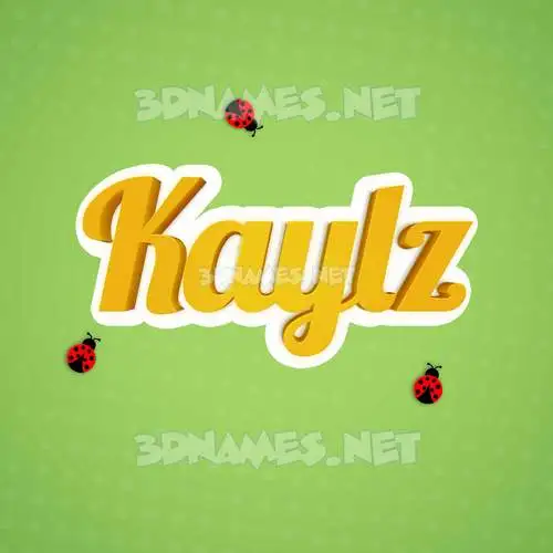 kaylz in Ladybugs style - 3D name wallpaper kaylz in Ladybugs style - 3D name wallpaper