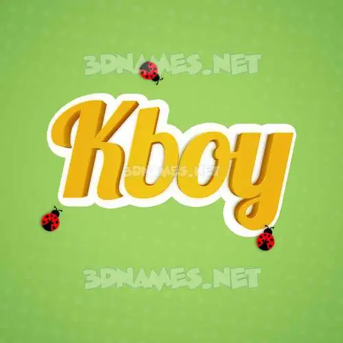 kboy in Ladybugs style - 3D name wallpaper kboy in Ladybugs style - 3D name wallpaper