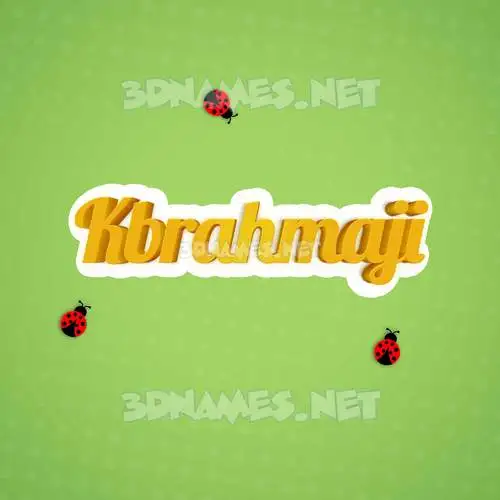 kbrahmaji in Ladybugs style - 3D name wallpaper kbrahmaji in Ladybugs style - 3D name wallpaper