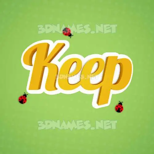 keep in Ladybugs style - 3D name wallpaper keep in Ladybugs style - 3D name wallpaper