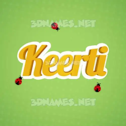 keerti in Ladybugs style - 3D name wallpaper keerti in Ladybugs style - 3D name wallpaper