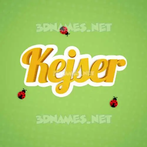 kejser in Ladybugs style - 3D name wallpaper kejser in Ladybugs style - 3D name wallpaper