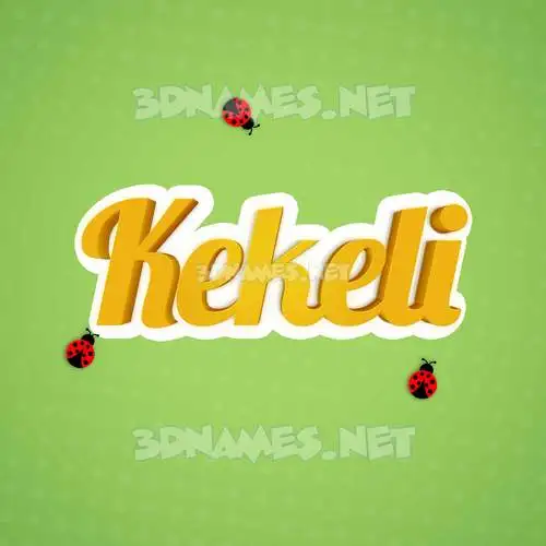 kekeli in Ladybugs style - 3D name wallpaper