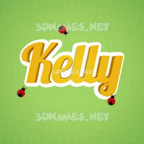 kelly in Ladybugs style - 3D name wallpaper kelly in Ladybugs style - 3D name wallpaper