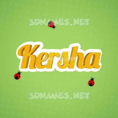 kersha in Ladybugs style - 3D name wallpaper kersha in Ladybugs style - 3D name wallpaper