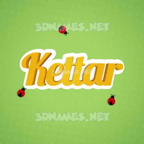 kettar in Ladybugs style - 3D name wallpaper